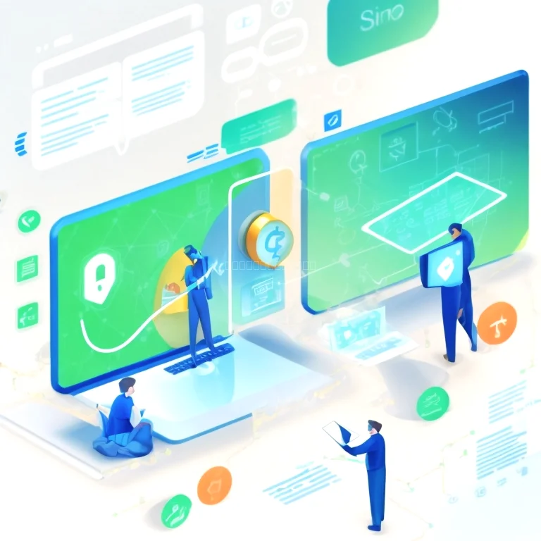 Family working together on a computer